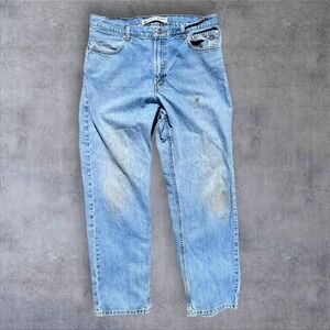 Y2K Harley Davidson denim blue biker jeans men's 35 x 31